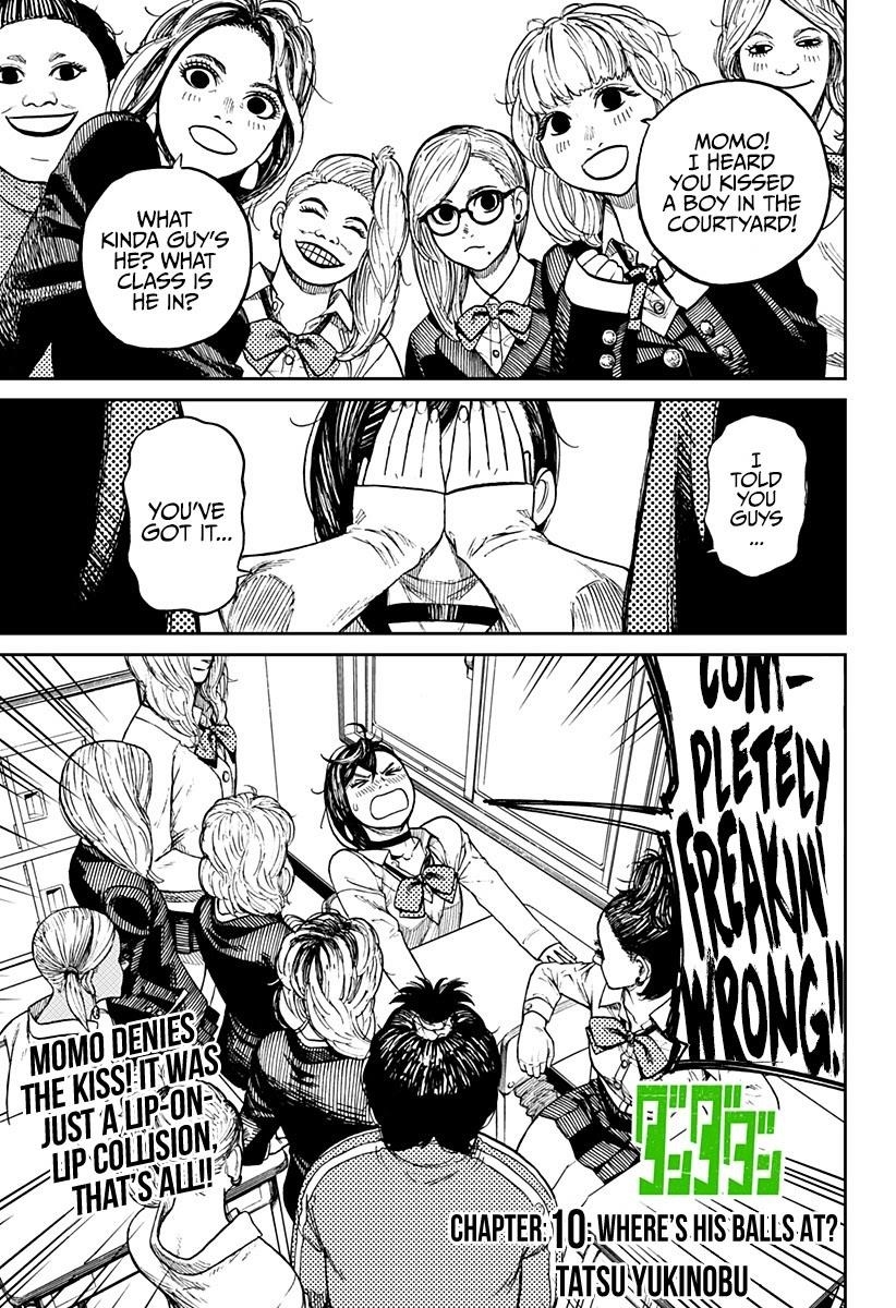 Dandadan Manga Chapter 10 page 1 - Like, Where Are Your Balls?!