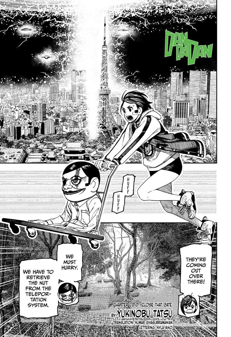 Dandadan Manga Chapter 100 page 1 - Close That Gate