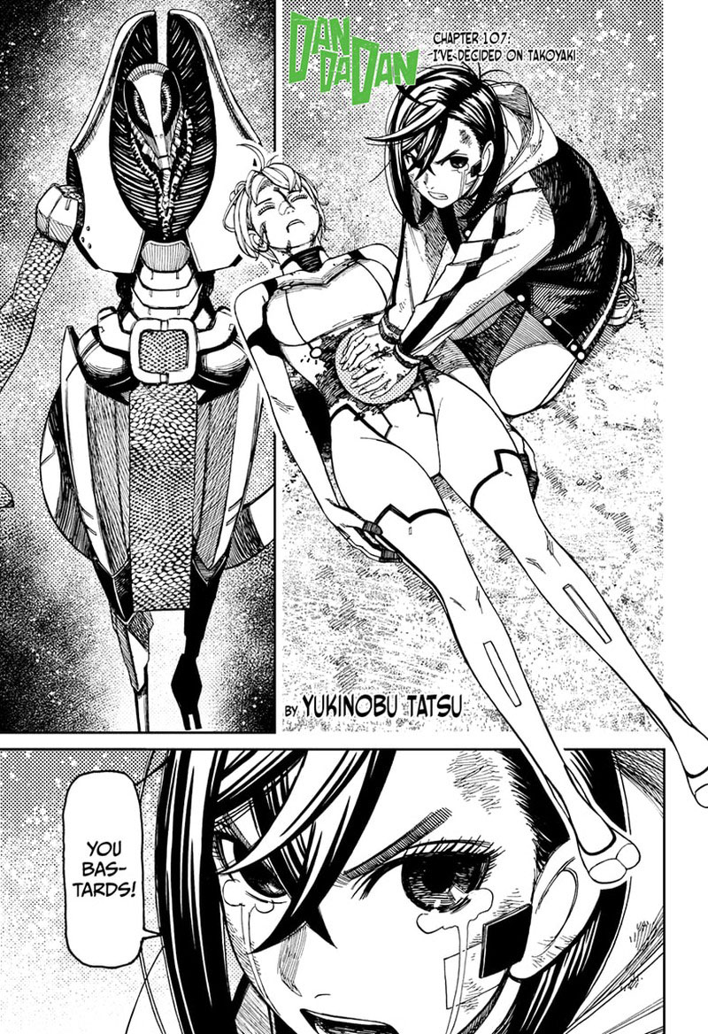 Dandadan Manga Chapter 107 page 1 - I've Decided on Takoyaki