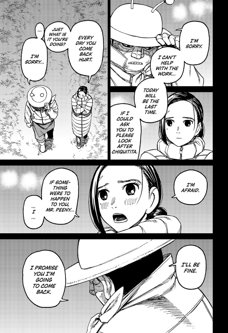 Dandadan Manga Chapter 109 page 5 - Mantis Shrimp's Calculation