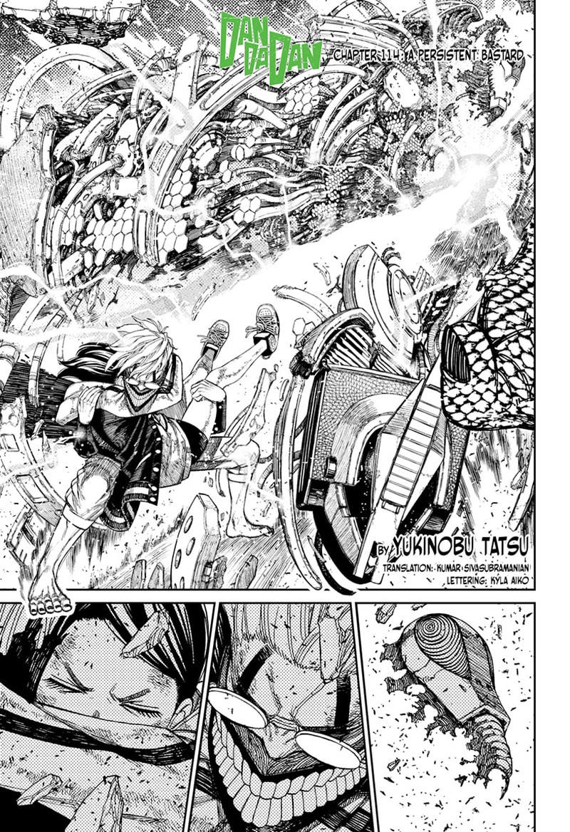 Dandadan Manga Chapter 114 page 1 - A Persistent Bastard