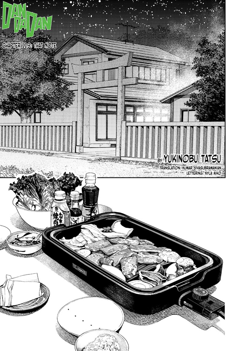Dandadan Manga Chapter 119 page 1 - That Note
