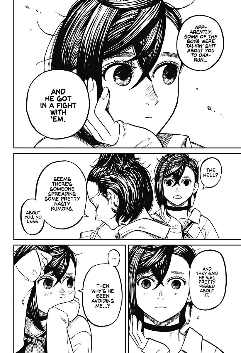 Dandadan Manga Chapter 12 page 14 - Seems He Finally Realized She's Cute