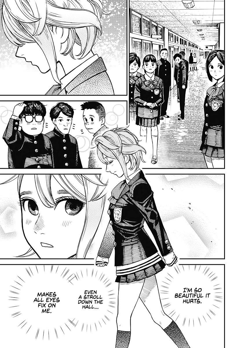 Dandadan Manga Chapter 12 page 15 - Seems He Finally Realized She's Cute