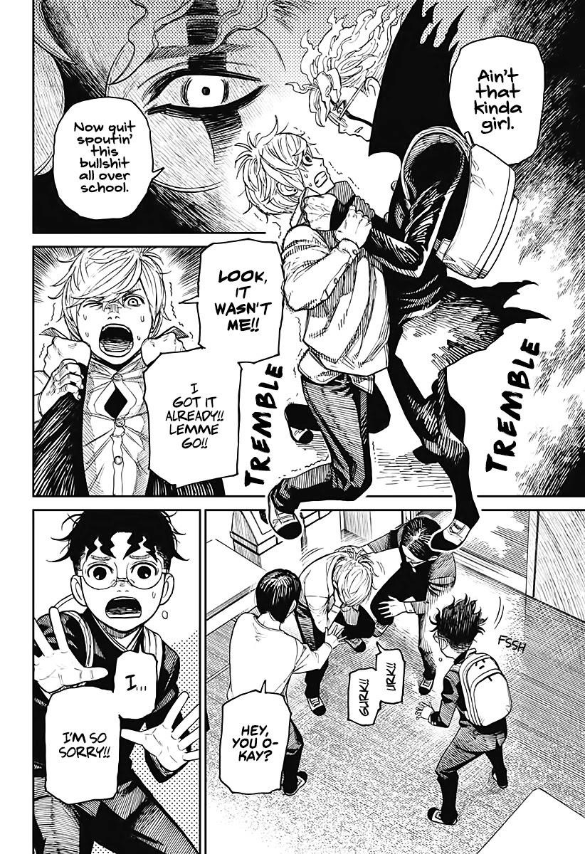 Dandadan Manga Chapter 12 page 8 - Seems He Finally Realized She's Cute