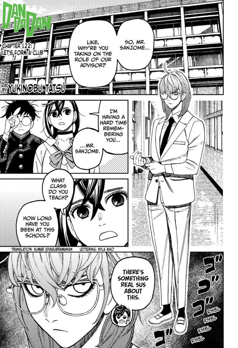 Dandadan Manga Chapter 122 page 1 - Let's Form a Club
