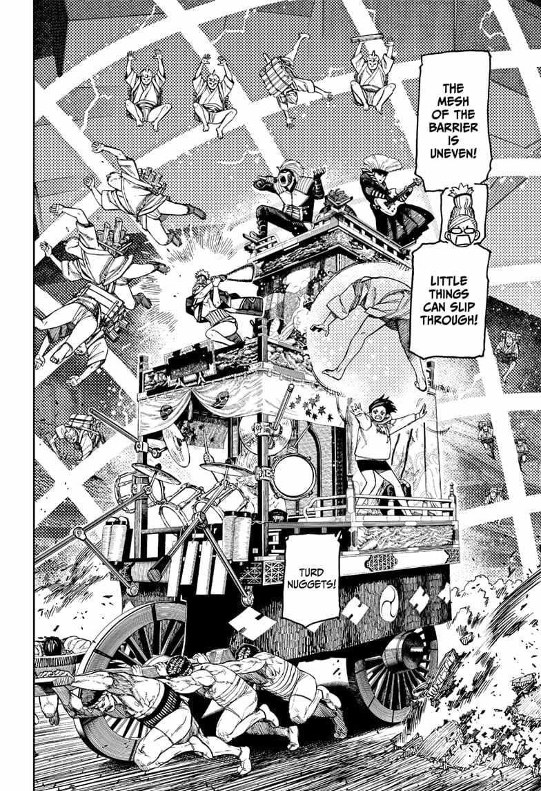 Dandadan Manga Chapter 126 page 10 - It's a Parade Float. It's a Festival. It's Ninomiya