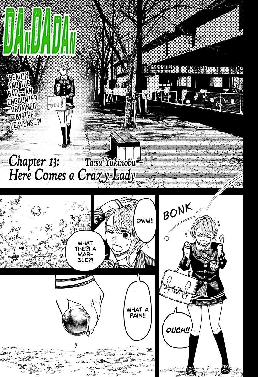 Dandadan Manga Chapter 13 page 1 - A Dangerous Woman Arrives