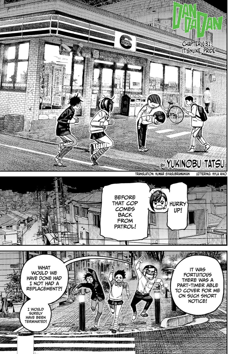 Dandadan Manga Chapter 131 page 1 - It's, Like, Pride