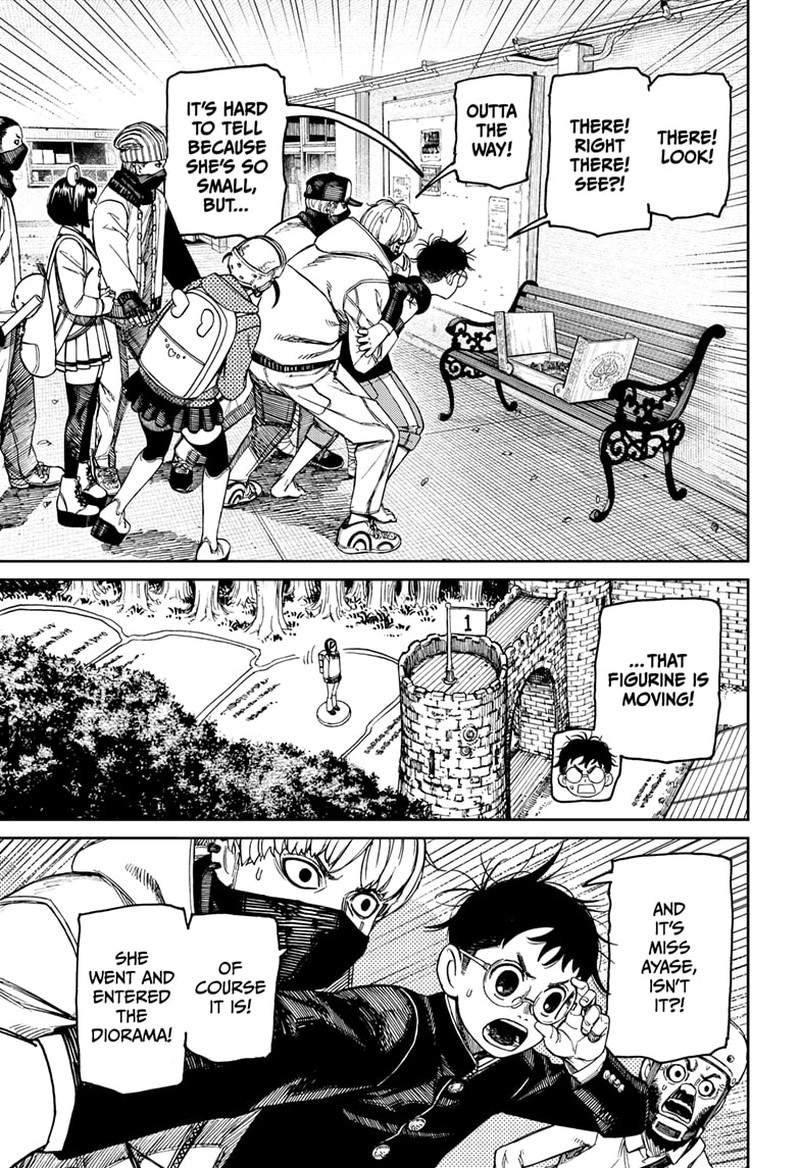 Dandadan Manga Chapter 135 page 15 - She Went and Entered It