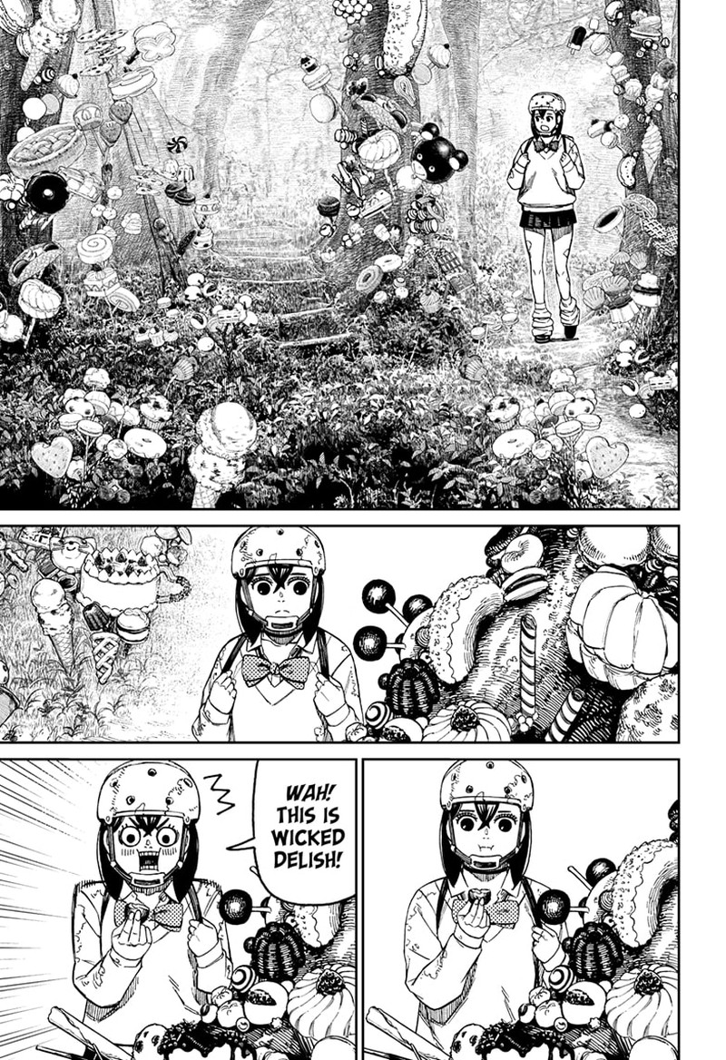 Dandadan Manga Chapter 135 page 9 - She Went and Entered It