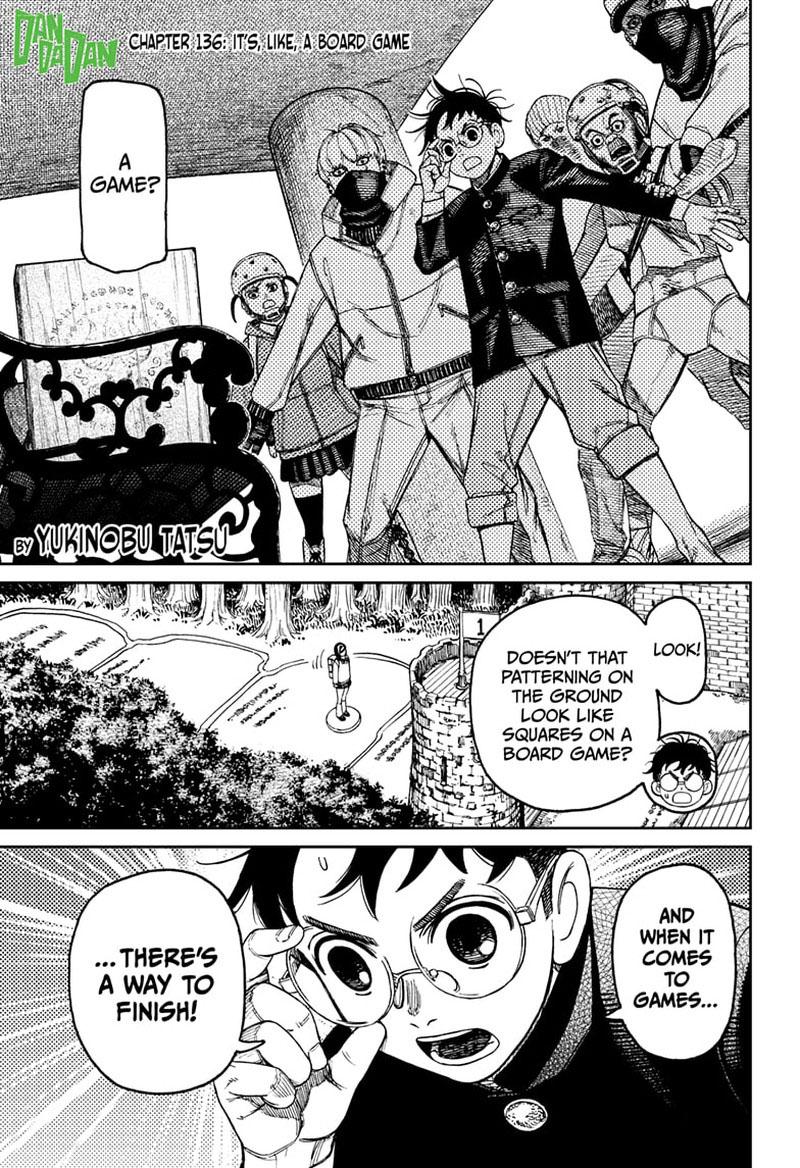 Dandadan Manga Chapter 136 page 1 - It's, Like, a Board Game