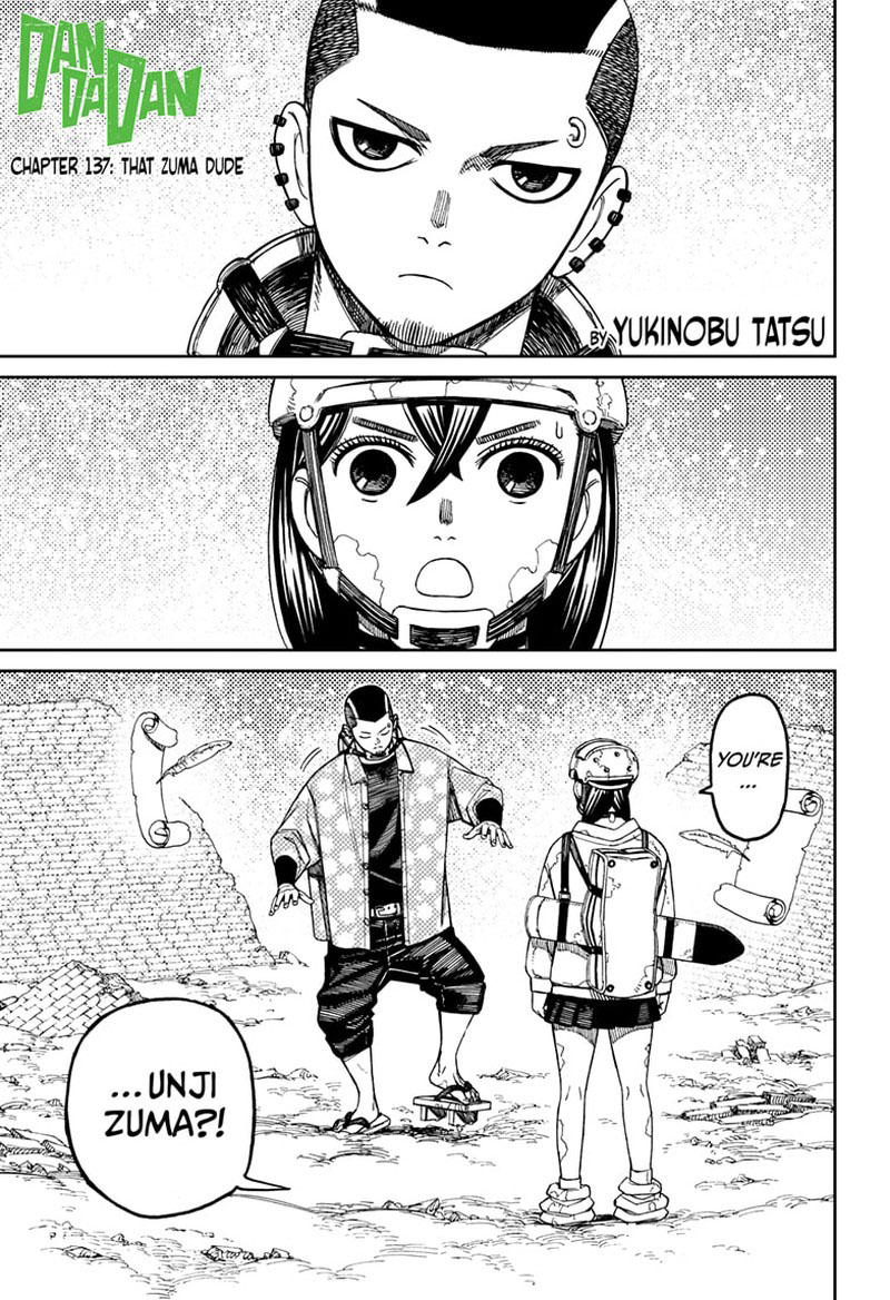 Dandadan Manga Chapter 137 page 1 - That Zuma Dude