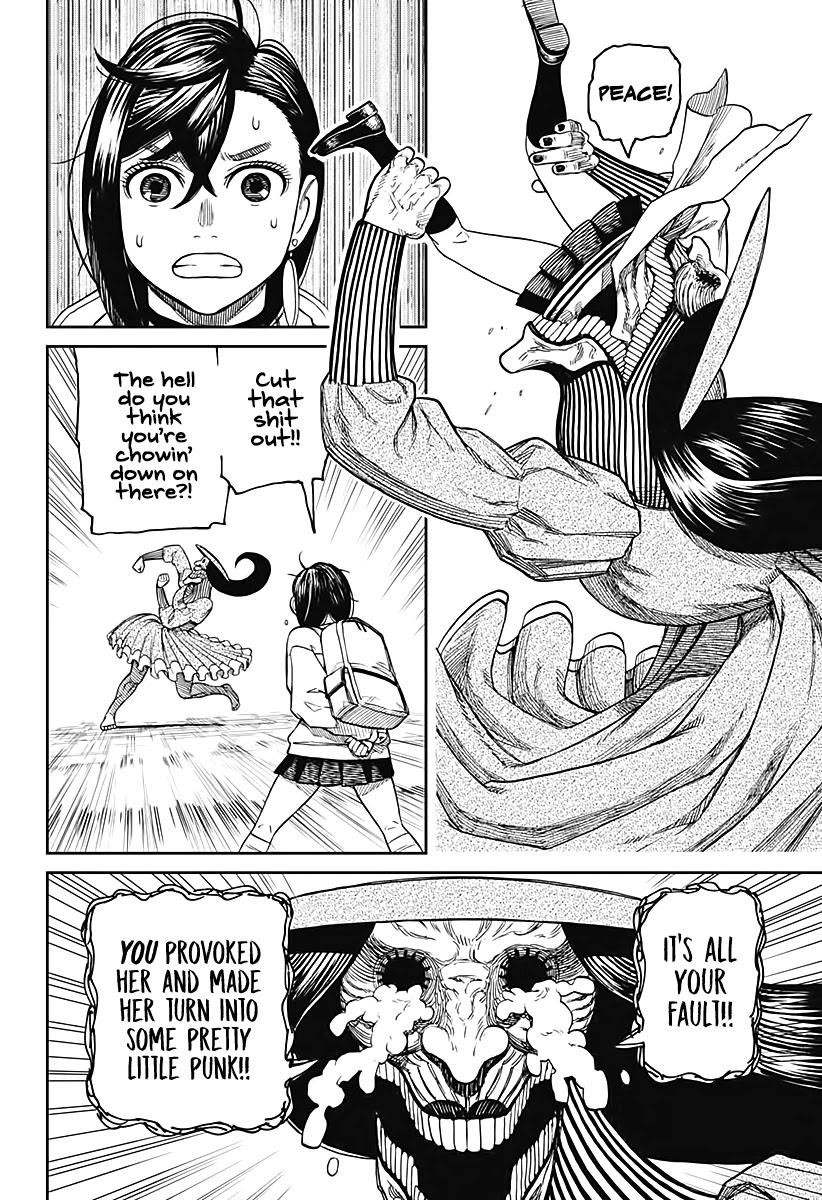 Dandadan Manga Chapter 14 page 11 - "Acrobatic Silky" Pretty Is Kinda Long