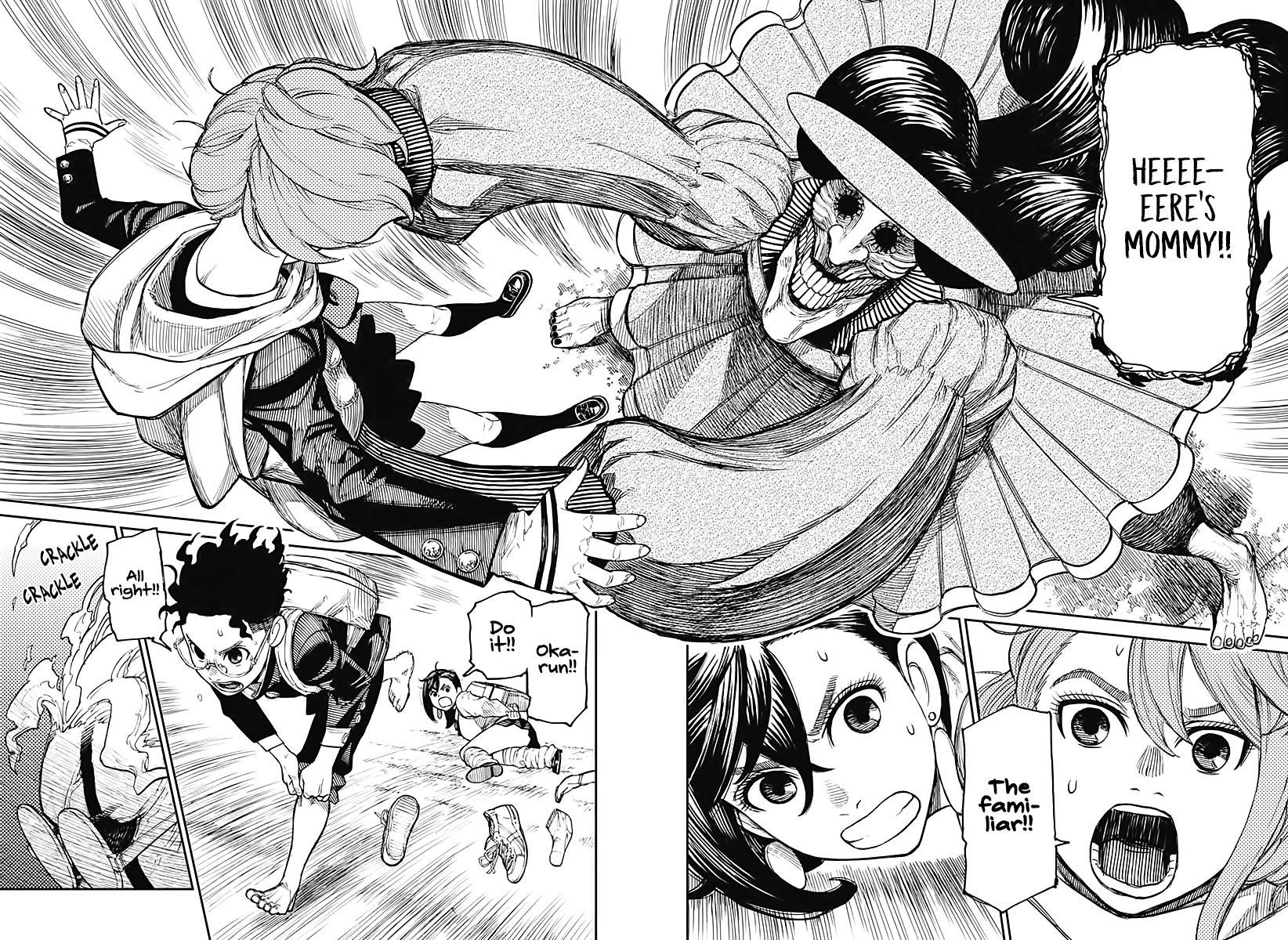 Dandadan Manga Chapter 14 page 2 - "Acrobatic Silky" Pretty Is Kinda Long