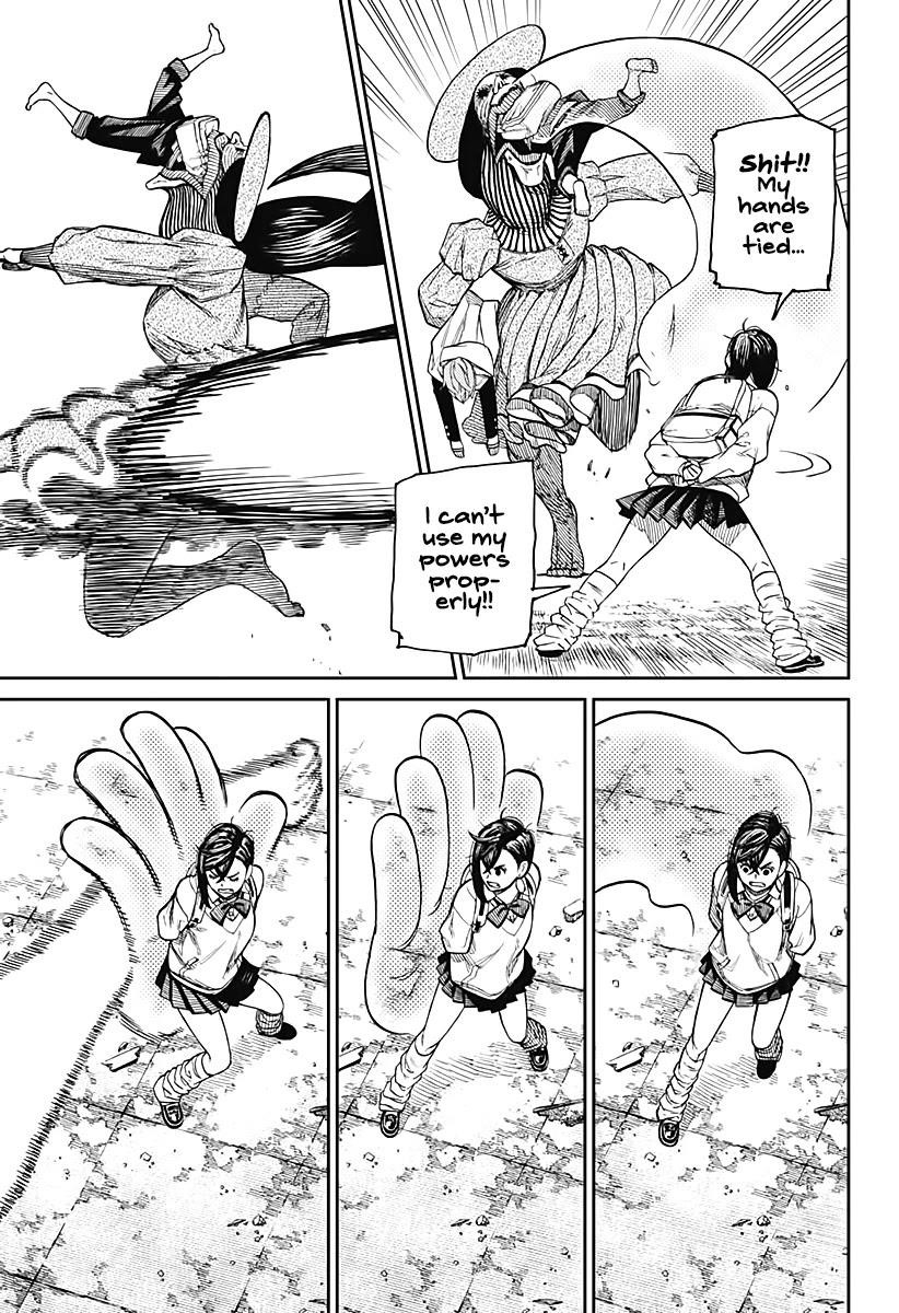 Dandadan Manga Chapter 14 page 6 - "Acrobatic Silky" Pretty Is Kinda Long