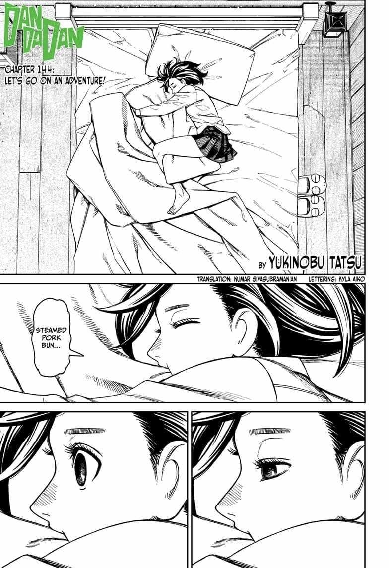 Dandadan Manga Chapter 144 page 1 - Let's Go On An Adventure!