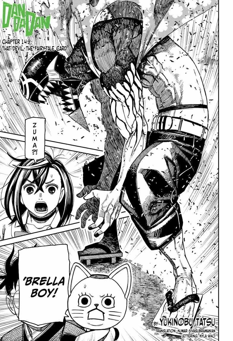 Dandadan Manga Chapter 149 page 1 - That Devil, the Fairy-Tale Card