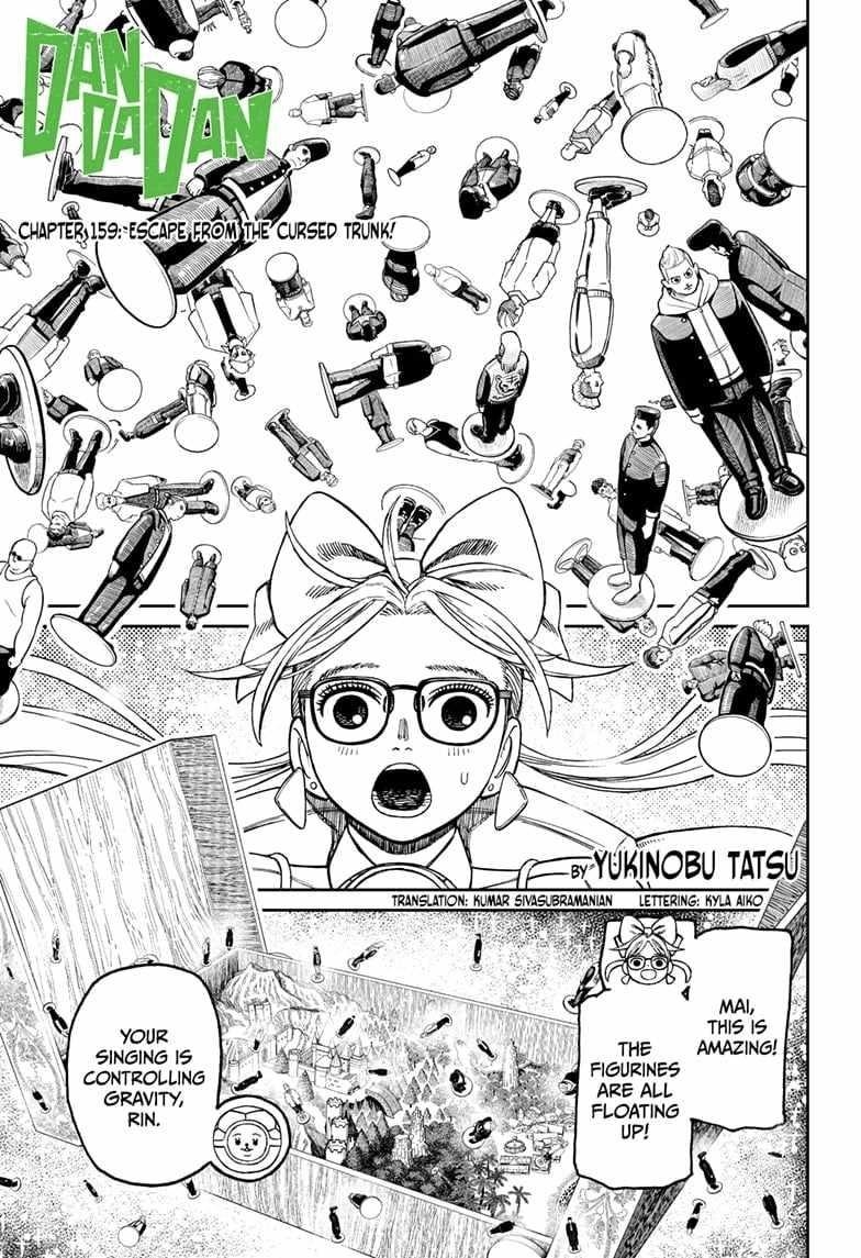 Dandadan Manga Chapter 159 page 1 - Escape from the Cursed Trunk!