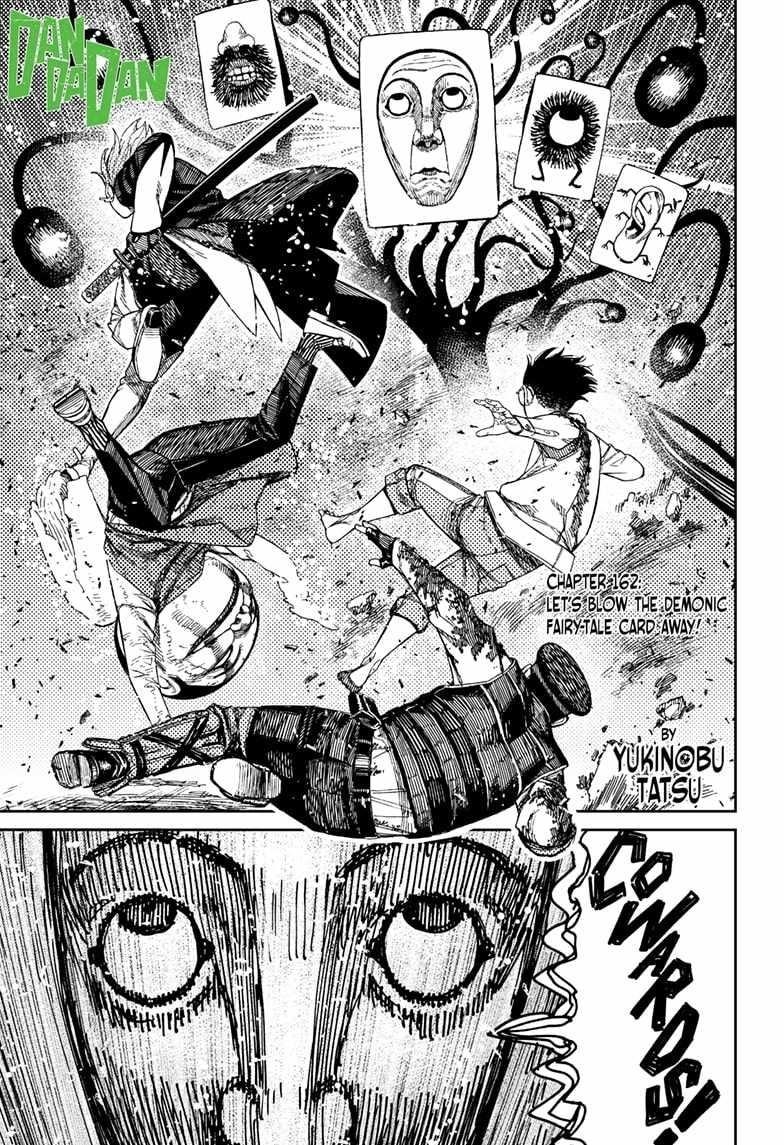 Dandadan Manga Chapter 162 page 1 - Let's Blow the Demonic Fairy-Tale Card Away!