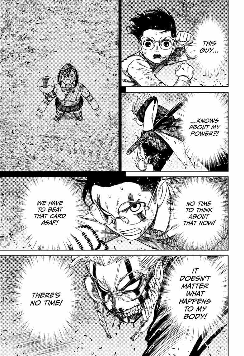 Dandadan Manga Chapter 162 page 13 - Let's Blow the Demonic Fairy-Tale Card Away!