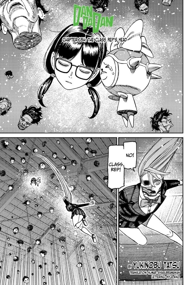Dandadan Manga Chapter 184 page 1 - The Class Rep's Head