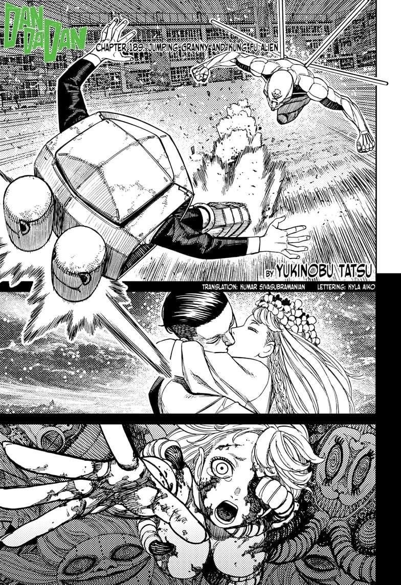 Dandadan Manga Chapter 189 page 1 - Jumping Granny and Kung Fu Alien
