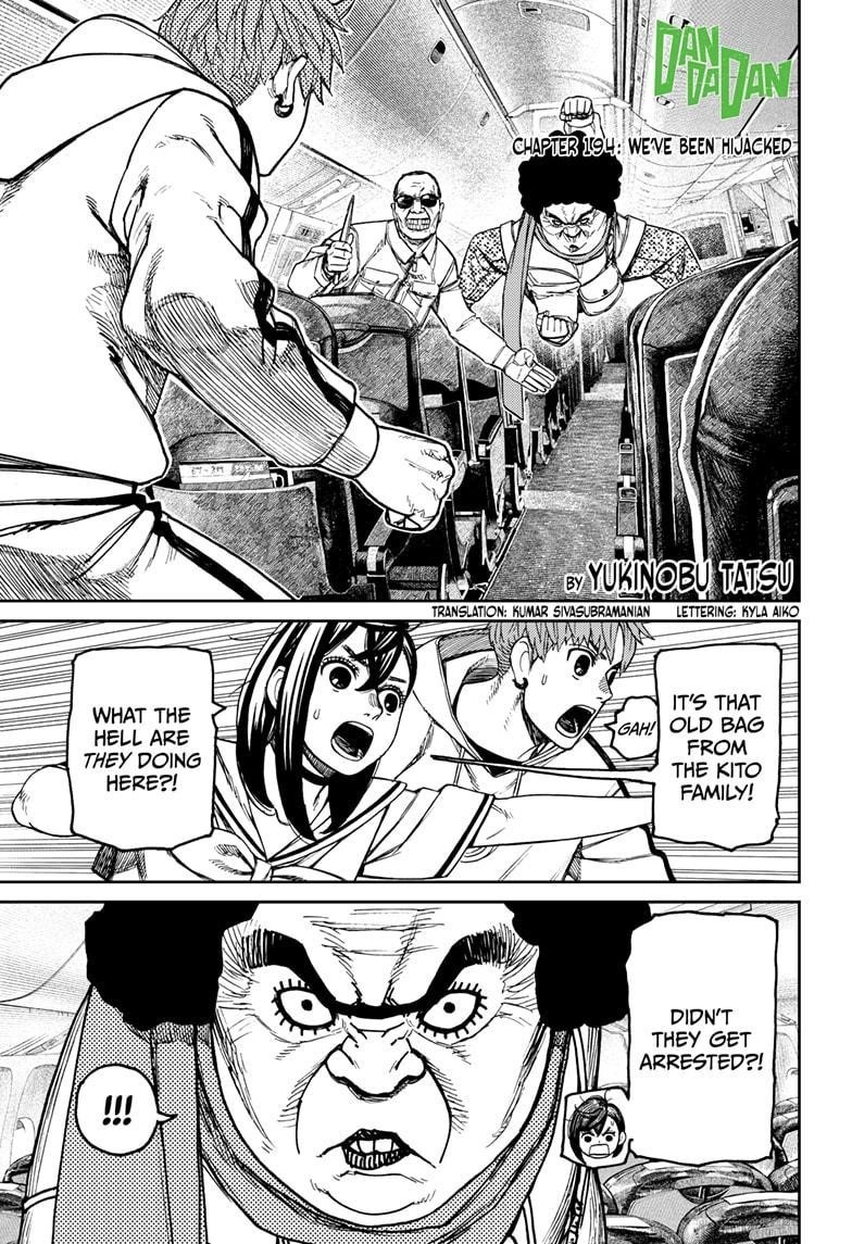 Dandadan Manga Chapter 194 page 1 - We've Been Hijacked