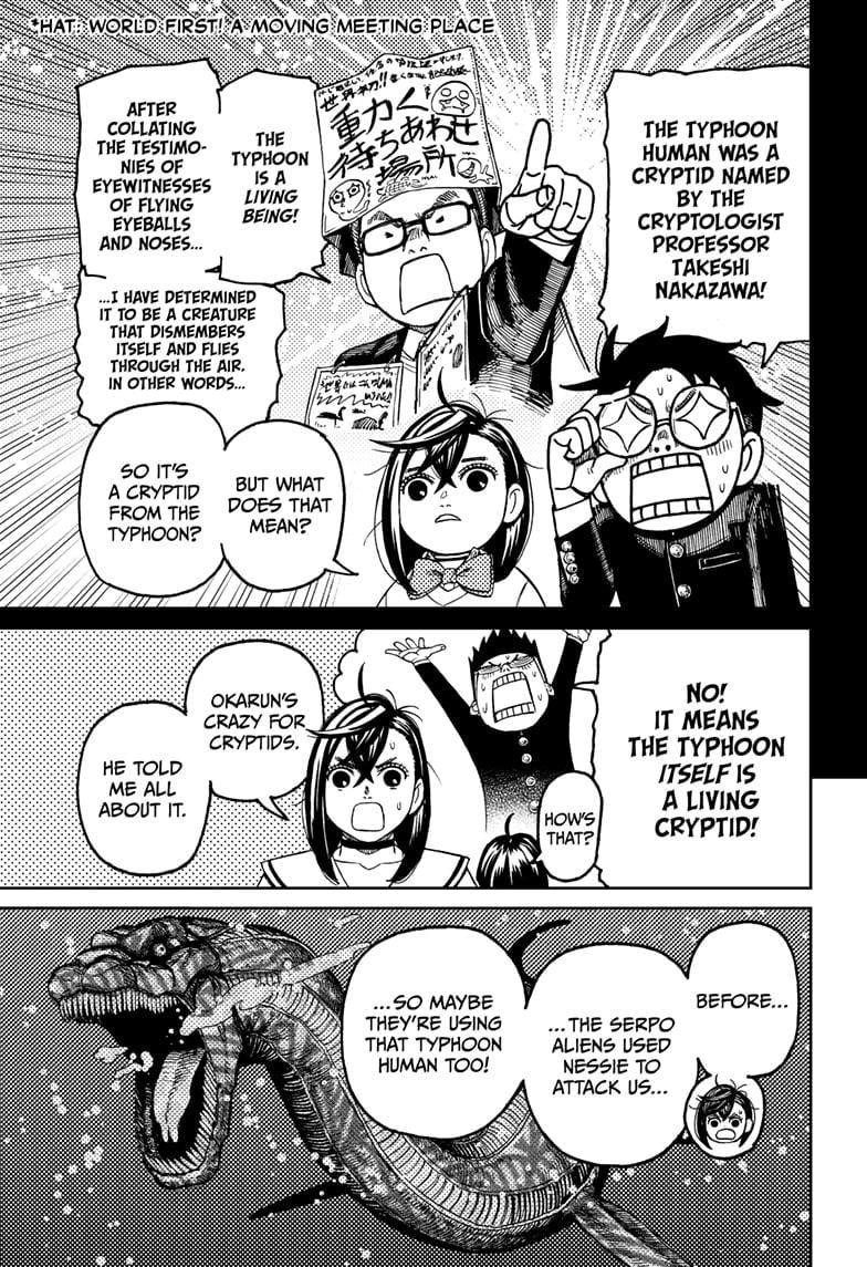 Dandadan Manga Chapter 195 page 15 - It's a Typhoon Direct Hit