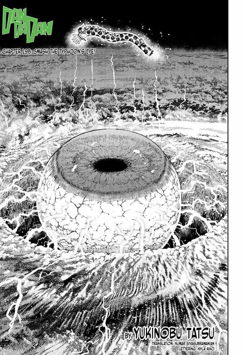 Dandadan Manga Chapter 198 page 1 - Smash the Typhoon's Eye!