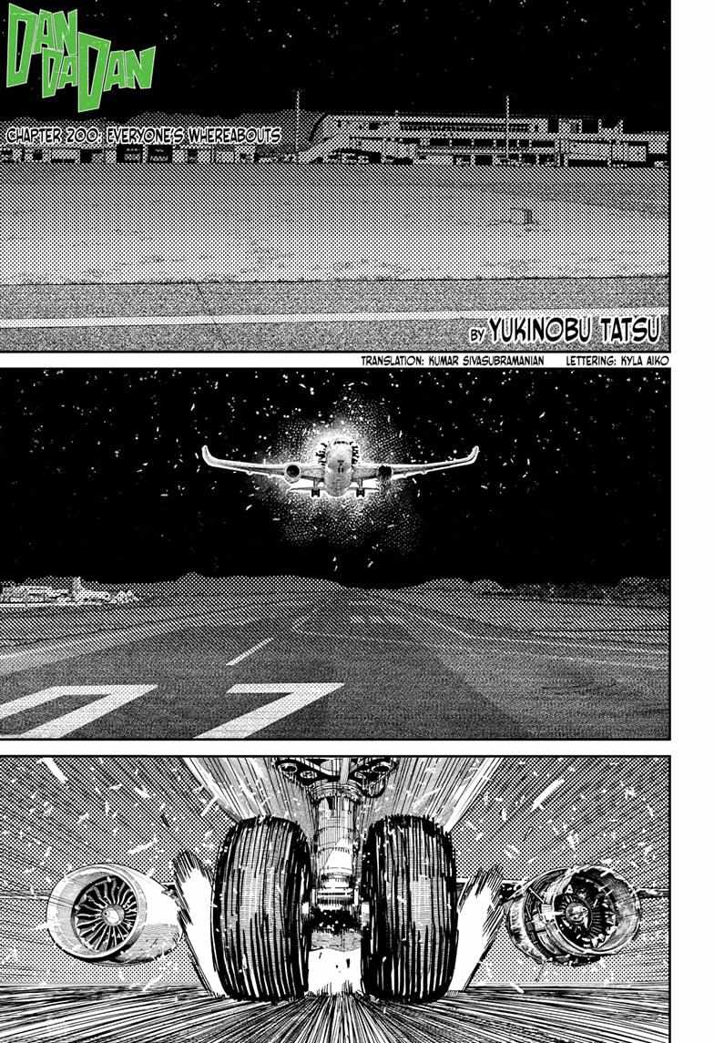 Dandadan Manga Chapter 200 page 1 - Everyone's Whereabouts