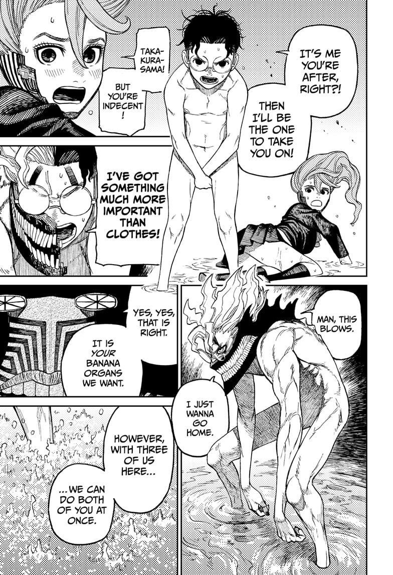 Dandadan Manga Chapter 21 page 14 - Gotta Put On Some Clothes!