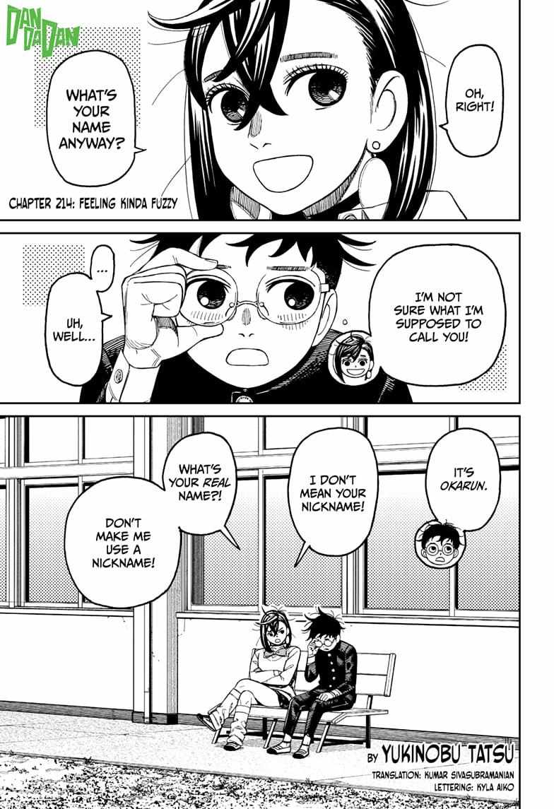 Dandadan Manga Chapter 214 page 1 - Feeling Kinda Fuzzy