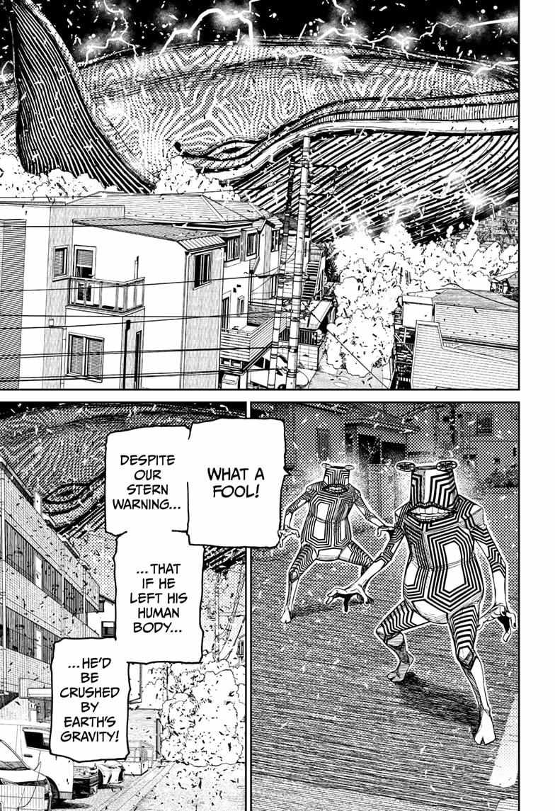 Dandadan Manga Chapter 219 page 9 - The Mummy's Weakness