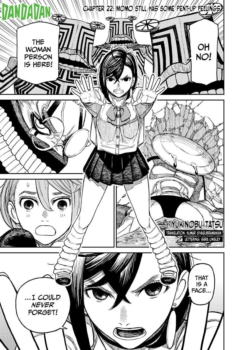 Dandadan Manga Chapter 22 page 1 - Momo Still Has Some Pent-Up Feelings