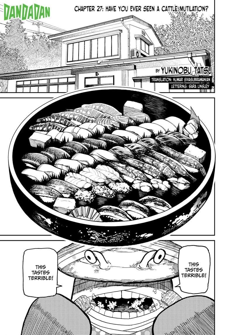 Dandadan Manga Chapter 27 page 1 - Have You Ever Seen A Cattle Mutiliation?