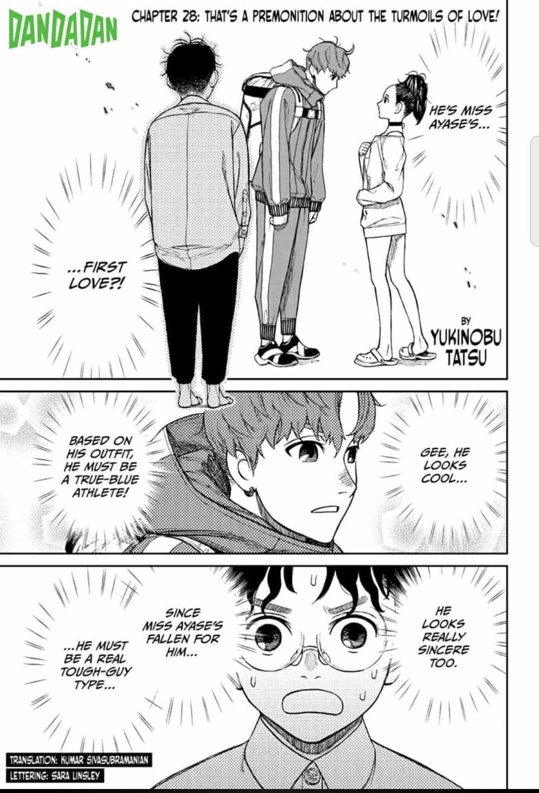 Dandadan Manga Chapter 28 page 1 - That's A Premonition About The Turmoils of Love!