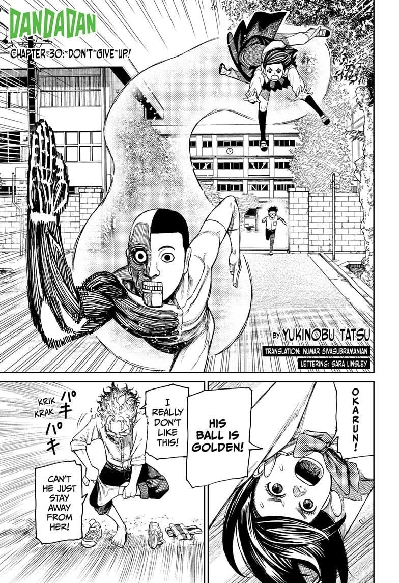 Dandadan Manga Chapter 30 page 1 - Don't Give Up!
