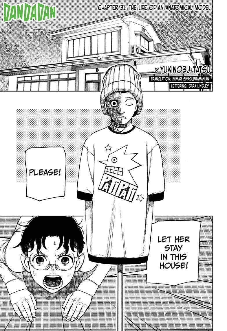 Dandadan Manga Chapter 31 page 1 - The Life of an Anatomical Doll