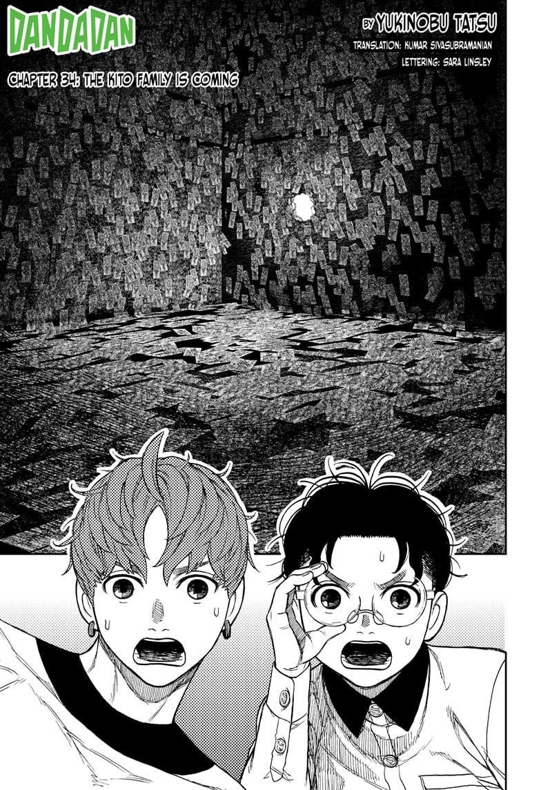 Dandadan Manga Chapter 34 page 1 - The Kito Family Is Coming