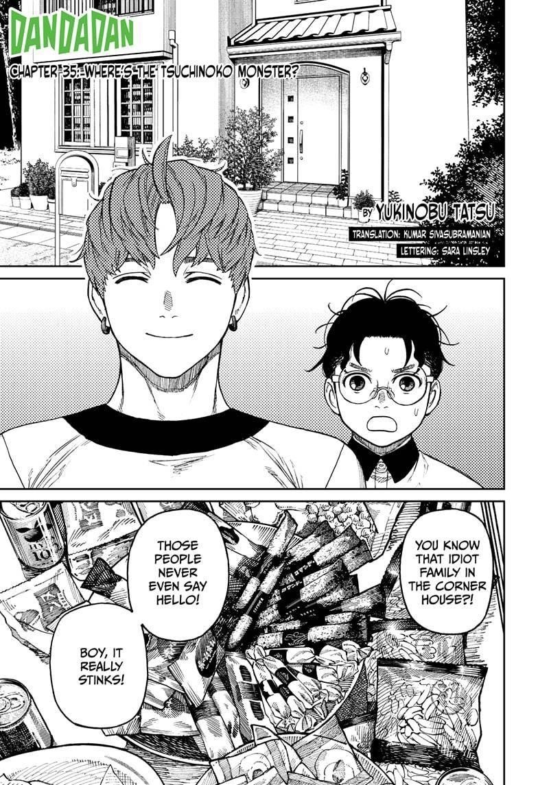 Dandadan Manga Chapter 35 page 1 - Where's The Tsuchinoko Monster?