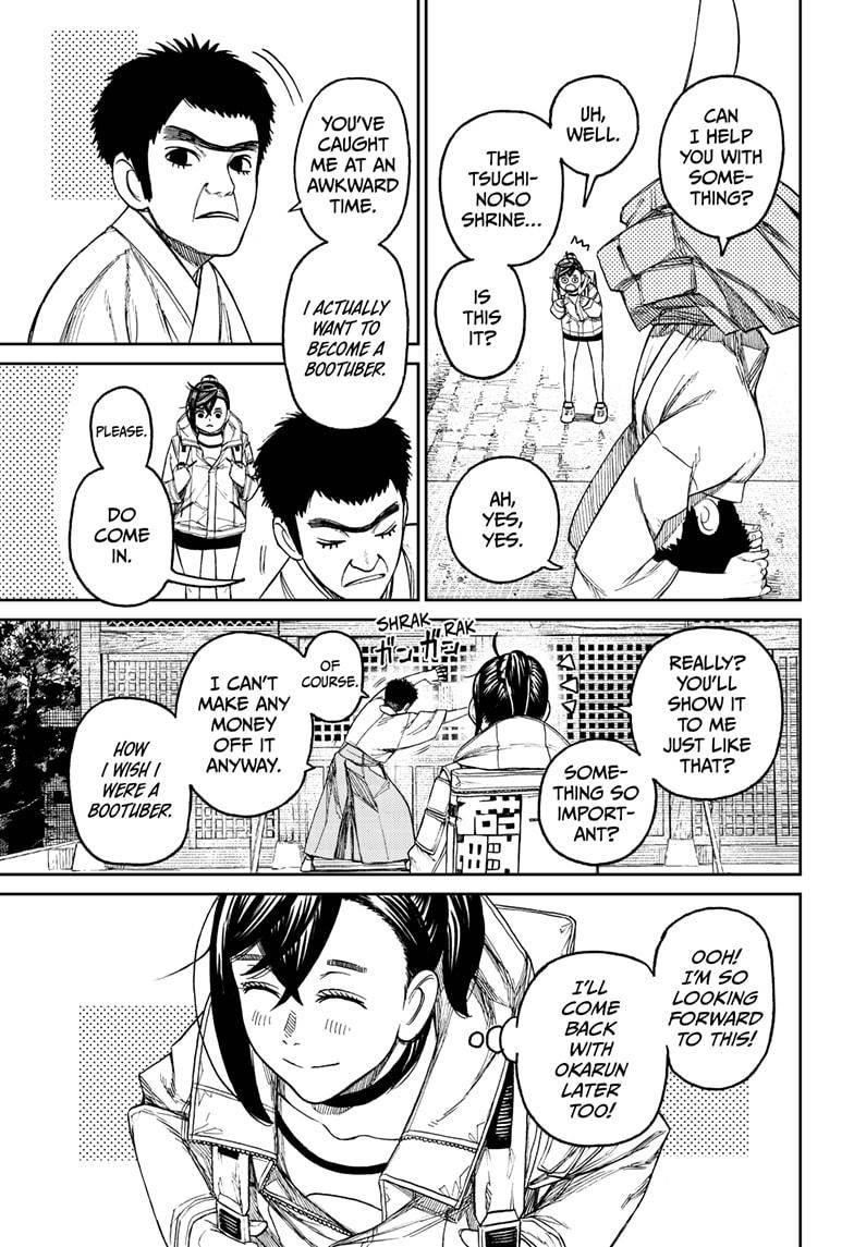 Dandadan Manga Chapter 35 page 13 - Where's The Tsuchinoko Monster?