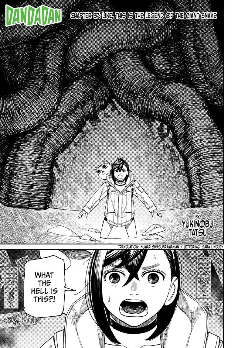 Dandadan Manga Chapter 37 page 1 - Like, This Is the Legend of the Giant Snake