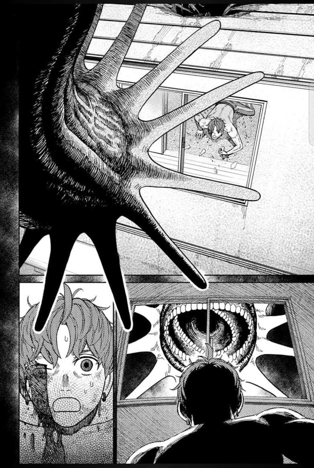 Dandadan Manga Chapter 38 page 12 - Mongolian Death Worms Are Deadly