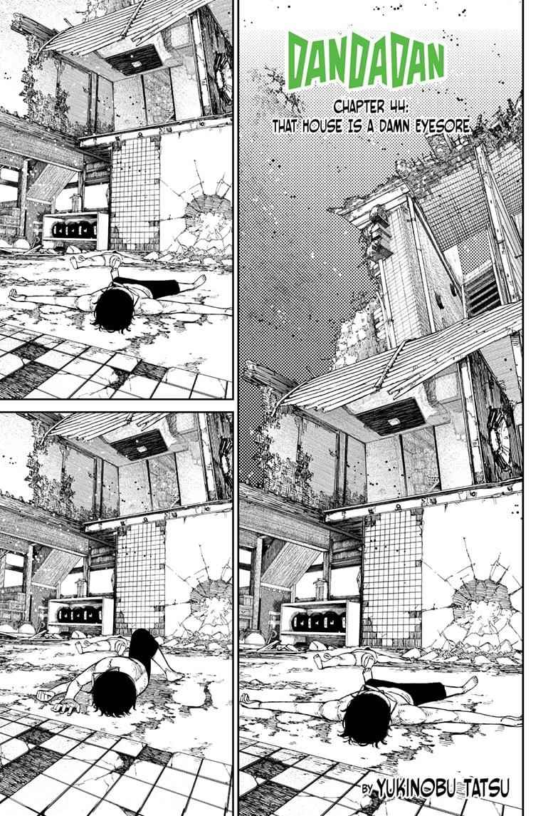 Dandadan Manga Chapter 44 page 1 - That House Is a Damn Eyesore