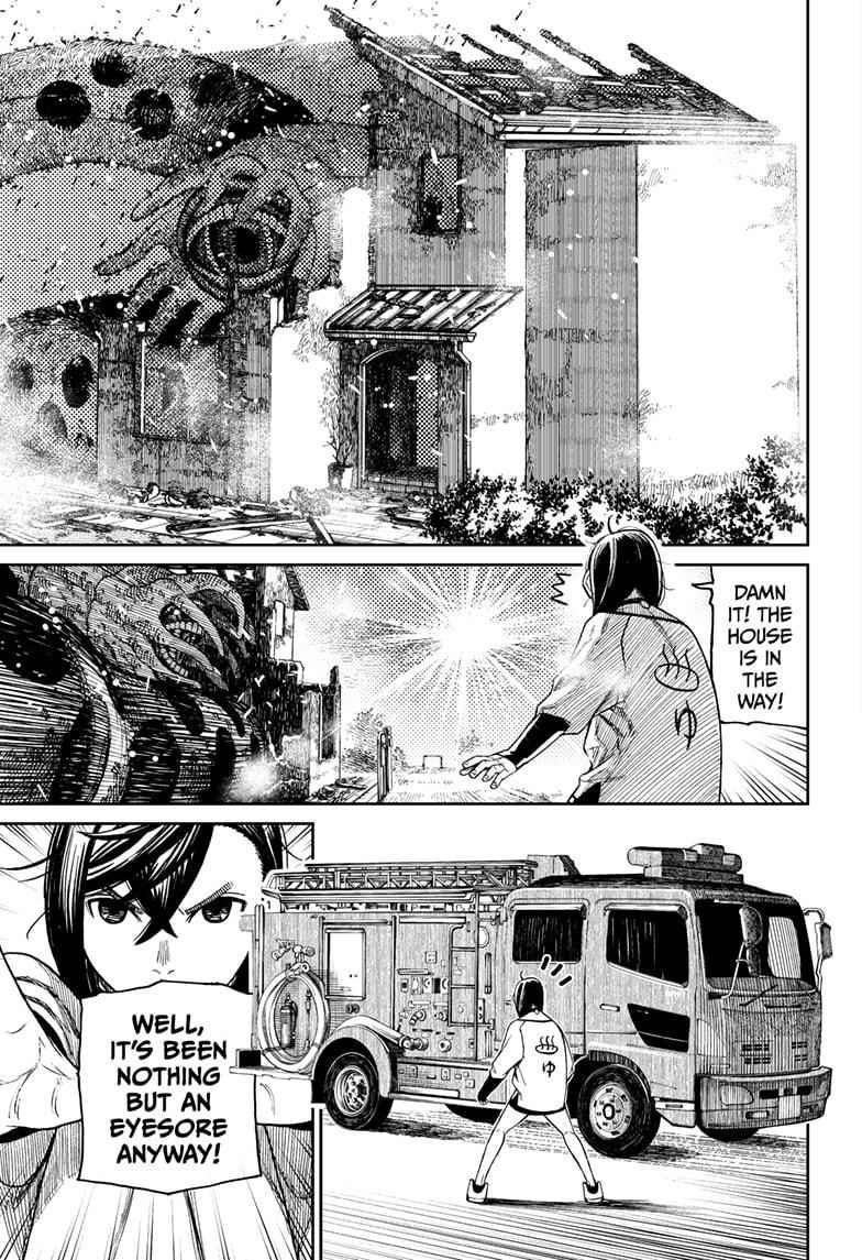 Dandadan Manga Chapter 44 page 17 - That House Is a Damn Eyesore