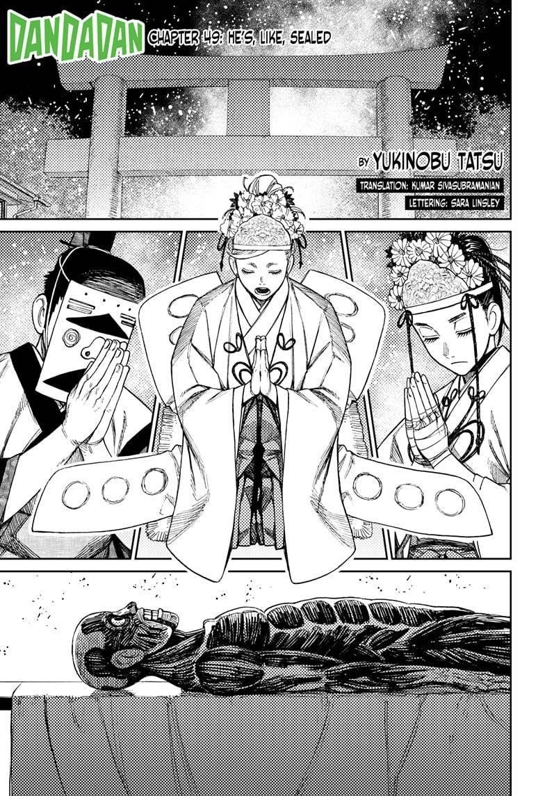 Dandadan Manga Chapter 49 page 1 - He's, Like, Sealed