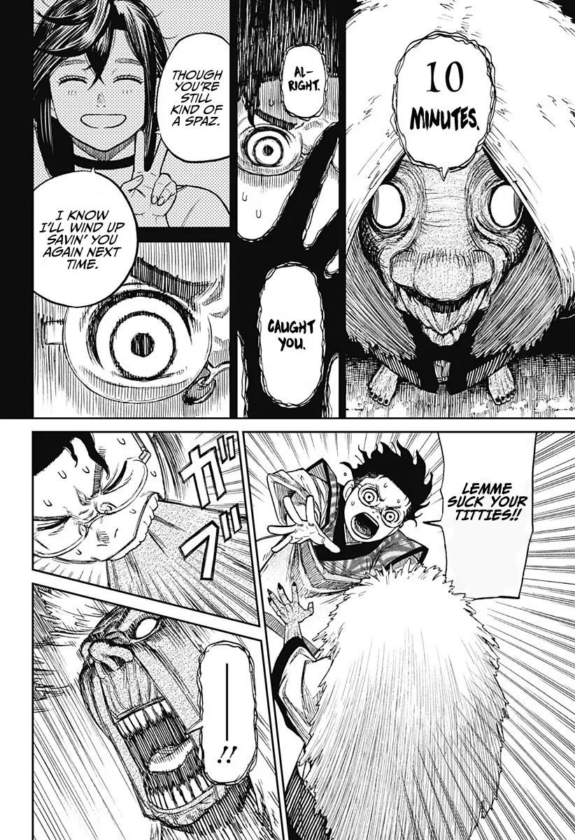 Dandadan Manga Chapter 5 page 18 - Kicking Turbo Granny's Ass