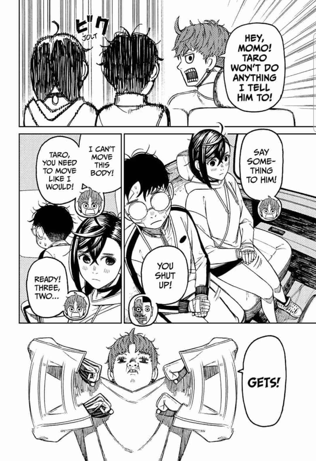 Dandadan Manga Chapter 50 page 14 - Let's All Carry Around Hot Water