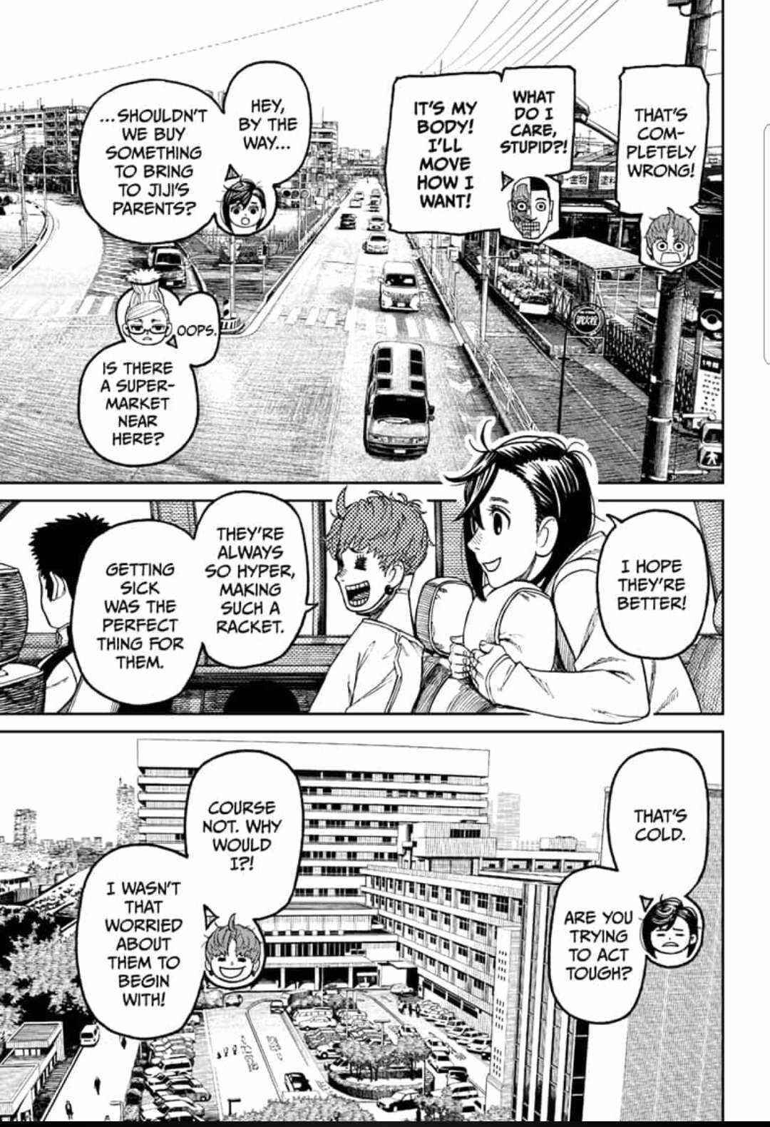 Dandadan Manga Chapter 50 page 15 - Let's All Carry Around Hot Water